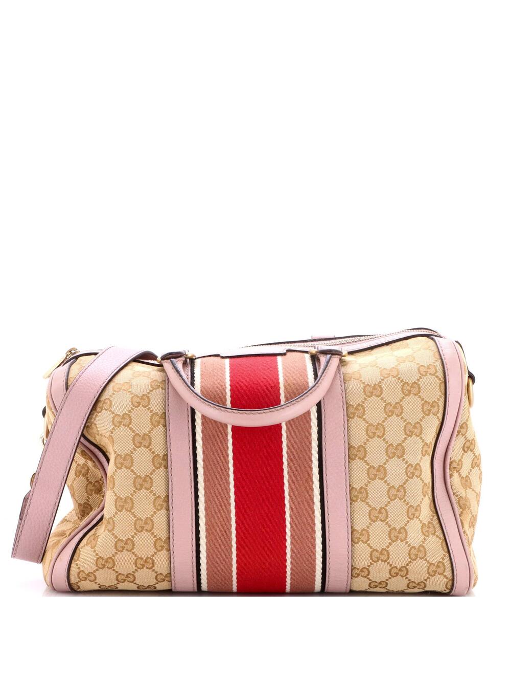 Gucci Vintage Web Boston Bag Gg Canvas #365152G12B